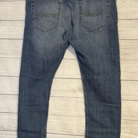 Men’s Levi’s Signature S37 Slim Jeans – Blue Medium Wash Distressed – W40 x L32 - Picture 6 of 6